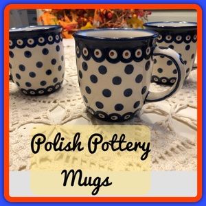 Polish Pottery Mugs.